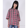 Blusa de manga corta para mujer